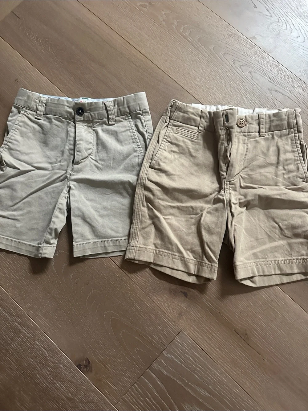 Jcrew and mini Boden boys Classic Khaki Shorts - Neutral Beige
